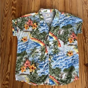 Marine Layer Multicolor Hawaiian Button Down Shirt